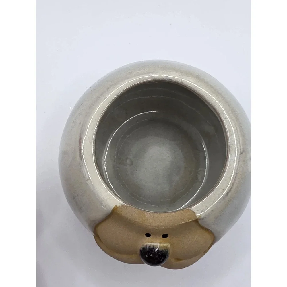 Glazed Stoneware Santa Clause Pot with Removable Hat